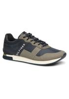 Tommy Hilfiger - Printed Material Mix Runner - Sneaker Für Herren / Grün