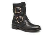 Tommy Hilfiger - Oversized Buckle Flat Boot - Stiefeletten & Boots Für Damen / Schwarz