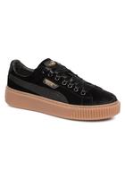 Sale - 30 Puma - W Basket Platform Vs - Sale Sneaker Für Damen / Schwarz